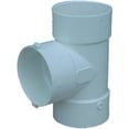 thumbnail image 1 of PVC Pipe Sewer Drain Bull Nose Tee, 3-In. -36-2063, 1 of 1