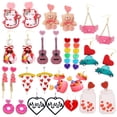 thumbnail image 2 of Pendientes para mujeres niñas Hip Hop linda exageración creatividad especial joyería Día de San Valentín oso de peluche dulce corazón Dengxun unisex, 2 of 2