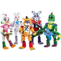 Five Nights at Freddy’s Action Figure Set – Robot Animal Figures – Set of 5 Collectible Action Toys with Instruments