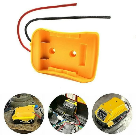 Battery Adapter For Dewalt 20V Lithium Battery,   Design With Easy Installation For Robotics Toys, Power Wheel Adapter Offers Versatility And High Quality Abs Plastic