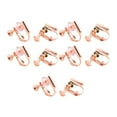 thumbnail image 2 of 10pcs Ear Clip Converters Earring Accessories Handmade Fashionable Handheld Findings Turn Any Post Studs Into Clip-On Earrings Type8, 2 of 6