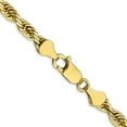 thumbnail image 3 of Primal Gold 10 Karat Yellow Gold 5.0mm Diamond-cut Quadruple Rope Chain, 3 of 4