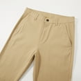 thumbnail image 5 of Men's 4-Way Stretch Dress Pants - Mid-Rise Straight Cut with Elastic Waist (Business Casual), 5 of 12
