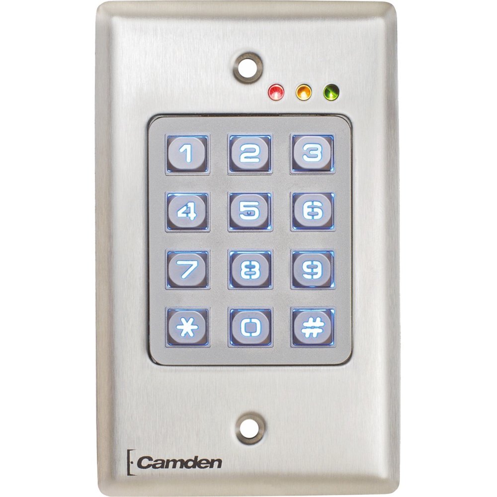 OutDoor, Vandal Resistant, Metal Backlit Keypad, 999 Users, 12/24V AC/DC