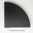 thumbnail image 6 of Mainstays 9.45" Wood Round Corner Floating Shelf, Set of 2, Black, 6 of 8