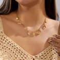 thumbnail image 4 of NICKSUN Vintage Gold Ocean Charm Choker Necklace, Boho Beach Vacation Dainty Paperclip Chain with Starfish, Seashell, Seahorse & Marine Animal Pendants, Elegant Coastal Statement Jewelry, 4 of 7