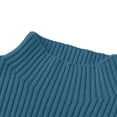 thumbnail image 4 of XIMIN Chandail Tricoté à Col Roulé Manches Longues Côtelé pour Bébé Fille Automne Hiver Chaud Basique Décontracté, 4 of 6
