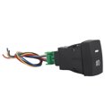 thumbnail image 1 of 5 Pin Black Plastic Car Push Button Fog Light Switch for Civic Accord CRV, 1 of 9