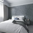 thumbnail image 4 of 16"×354" Thick Dark Blue Grey Concrete Wallpaper Peel and Stick Waterproof Glossy Industrial Gray Concrete Contact Paper Vinyl Adhesive Cement Tile Sticker for Bedroom Bathroom Office Gym Walls, 4 of 18