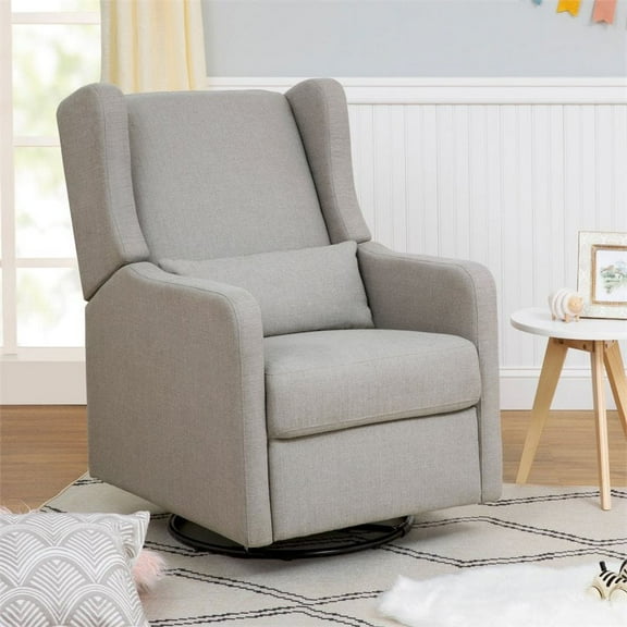 Carter's By DaVinci Arlo Recliner and Swivel Glider in Performance Gray Linen