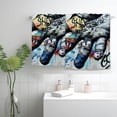 thumbnail image 2 of Nawy Graffiti Banksy Punk Art Towel Set - 2 Pack Hand Towel for Kitchens, Bathrooms, Showers 27.5*16in, 2 of 6
