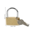 thumbnail image 4 of HLONK3pcs Garage Locks Keyed Padlock Fence Locks Copper Padlock Lock Set with Keys, 4 of 6
