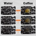 thumbnail image 2 of Black Coffee Mat,Absorbent Hide Stain Dish drying Mat for Kitchen Counter ,Non-slip and Easy Clean Kitchen Countertop Protection Drying Mat,Coffee Bar Decor Fit Under Coffee Maker (12"x18"), 2 of 6