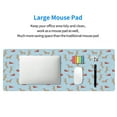 thumbnail image 5 of Rocae Dachshund Dog for Gaming Mouse Pad, Mouse Pad Large, Office Computer Keyboard Mousepad, Keyboard and Mouse Pad with Stitched Edges,31.5 x 11.8 in, 5 of 5