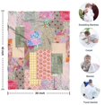thumbnail image 4 of Pioneer Flower Floral Print Pattern Blanket,Comfortable Soft Flannel Throw Blanket,All Season,Warm Lightweight Blankets for Sofa Bed Couch Living Room Chair,30"x40", 4 of 4
