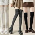 thumbnail image 3 of Women's Thigh High Stockings, Over The Knee Thermal Warm Long Socks, 3 of 8