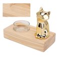 thumbnail image 3 of Candle Holder, Decorative Practical Simple Romantic Tealight Candle Holder Walnut Glass Ceramic  For Study, 3 of 8