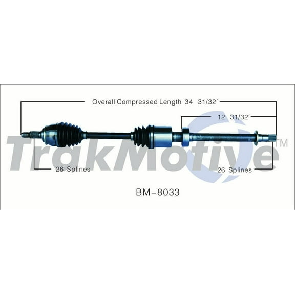 CV Axle Shaft Fits select: 2005-2008 MINI COOPER
