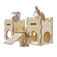 thumbnail image 1 of Bunny Castle HIIMALEX, tamaño extra grande, de madera, para conejos, 1 of 9
