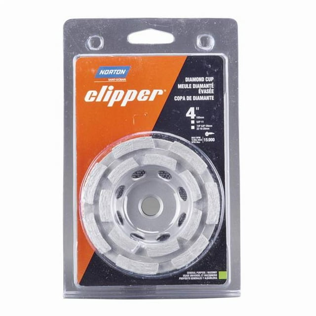Norton 2027342 4 x 0.62-11 in. Clipper Classic Cup Wheel