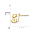 thumbnail image 3 of Real 14kt Yellow Gold Madi K Sitting Dog Post Earrings; for Adults and Teens; for Women and Men, 3 of 3