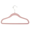 thumbnail image 2 of Honey-Can-Do Velvet Touch Kids' Hangers, 8 1/2"H x 1/4"W x 11 13/16"D, Green, Pack Of 60, 2 of 2