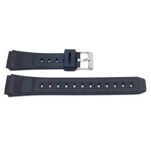 Casio Style Replacement Watch Band 18mm Black Resin