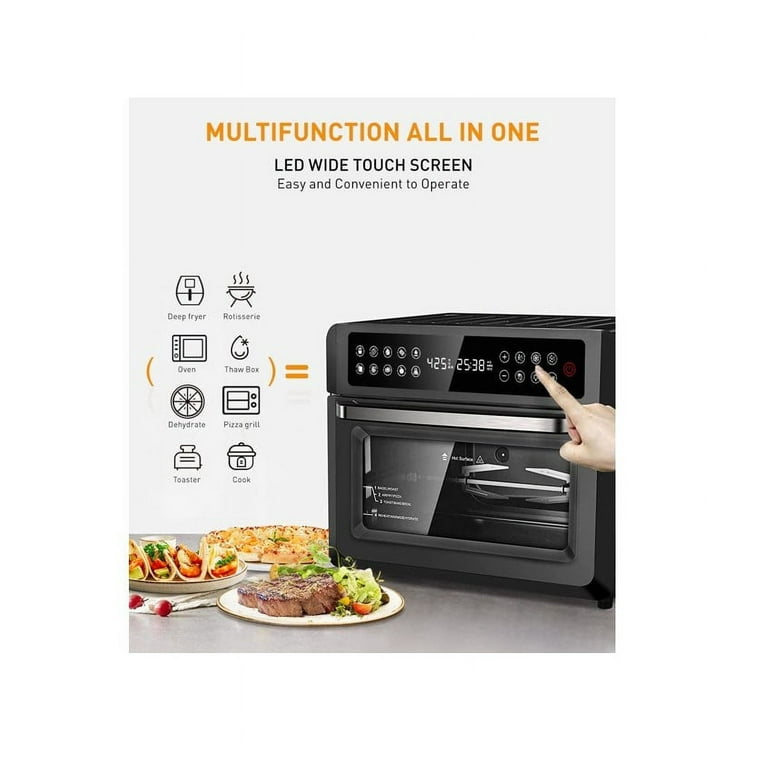 BlitzWolf BW-EO1 Air Fryer Toaster Oven 65L 2200W Dual Heating Electric  Oven Household Pizza Maker Fruit Barbecue Dehydrator - AliExpress
