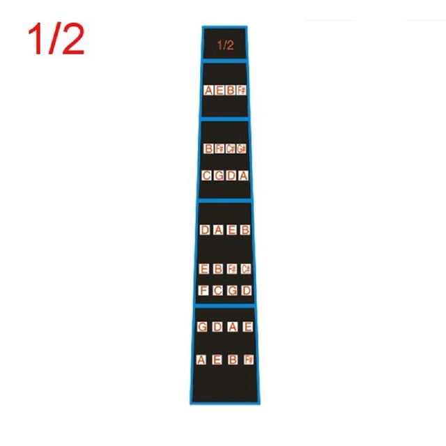 Stickers Violin Intonation Paper Wear-resistance Learning Aids 4/4 3/4 1/4 1/2 1/8 Accessories Full Size Durable