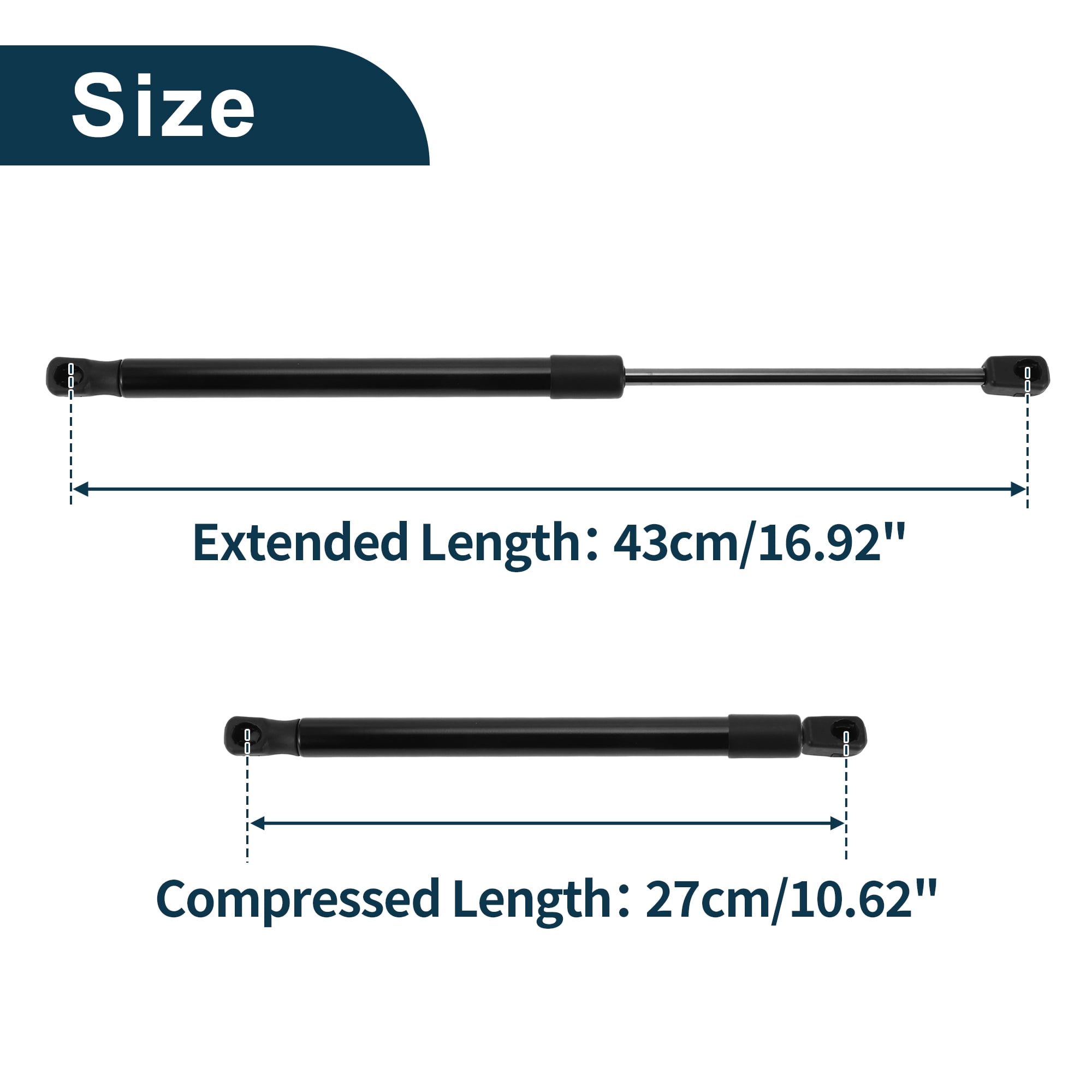 Unique Bargains 2Pcs Lift Supports for Jeep Patriot 2007-2016 and Compass 2015-2016