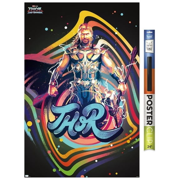 Marvel Thor: Love and Thunder - Squares Wall Poster, 22.375" x 34"