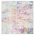 thumbnail image 2 of SAFAVIEH Square Rug 6'7" - Evoke Collection - Traditional Design, Ivory & Fuchsia, Non-Shedding & Easy Cleaning, Ideal for Living Room, Bedroom, Dining Space, 2 of 13