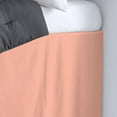 thumbnail image 2 of Dorm Room Bed Skirt - College Dual Tone Dorm Bed Skirt - Two Tone Dorm Bedskirts - College Dorm Room Bed Skirt - 100% Egyptian Cotton Two Tone Bedskirts - Twin-XL - 52" Drop, Peach, 2 of 2