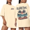 thumbnail image 5 of Aiyino Women's Graphic Tee Shirt Hawaiian Aloha Beach Honolulu Island Time Holiday Shirt Spring Summer Tops, 5 of 9