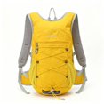 thumbnail image 1 of Mochila de senderismo compacta y plegable, ideal para acampar, caminar y andar en bicicleta. Amarillo, 1 of 8