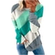 thumbnail image 2 of ICHUANYI Clearance Women's Fashion Printed Loose T-shirt Long Sleeves Blouse Round Neck Casual Tops Sweatshirt Hoodies(Green, XL) ICHUANYI WER2023081511267, 2 of 5