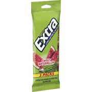 EXTRA Watermelon Sugar Free Chewing Gum, 15 ct (3 Pack)
