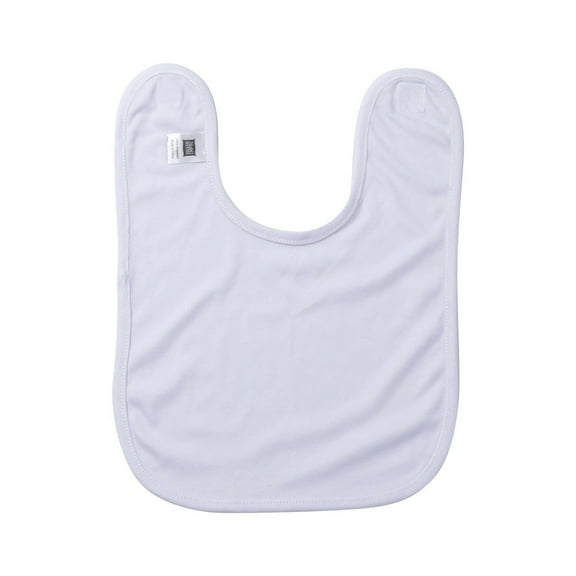 Craft Express 4-Pack Sublimation White Baby Bibs – Soft Blanks for Custom Gifts