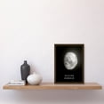 thumbnail image 2 of Phases of the Moon Astronomy Waxing Gibbous Lunar Space Poster Artwork Framed Wall Art Print A4, 2 of 4