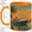 Orange, variant on Retro Cruise Ship Accent Mug, 11oz Ceramic Coffee Cup for Travel Fans