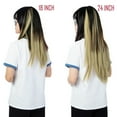 thumbnail image 5 of SHCKE 4 Pieces/set Clip In Hair Extensions 18 Inch Straight Hair Extensions Thickned Hair Extensions Synthetic Fiber Hair Extensions for Women Ash Blonde Mix Bleach Blonde, 5 of 5