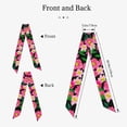thumbnail image 2 of Xecao Blooming Meadow Pattern Large Satin Head Scarf - Satin Hair Scarves Silk Bandana Scarf Headscarf Silk Feeling Scarf for Women, 2 of 6