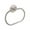 Silver, variant on Bathroom Set Qwtwty Oval Stainless Steel Towel Ring Without Punching Black Bathroom Towel Rack Hanging Ring