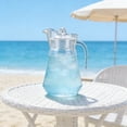 thumbnail image 4 of Acrylic Water Pitcher with Lid Large Capacity 1.5L Clear Juice Jug for Fridge Lemonade Iced Tea and Beverage Storage Home Kitchen Party Use, 4 of 6