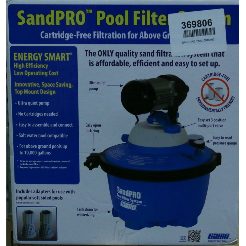 GAME 4515 SandPro ES - Above Ground Pool Sand Filter - Walmart.com - Walmart.com
