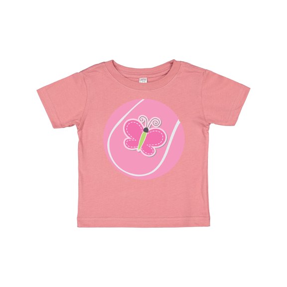 Inktastic Tennis Pink Ball Girls Baby T-Shirt