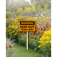 thumbnail image 6 of Eveokoki 12 x 8 inch “Warning Keep Out - Honey Bees” Lawn Yard Sign with 12.8 inch Stake, 2 mil Laminated Rustproof Aluminum Outdoor Decor, 6 of 6