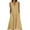 Yellow, variant on UVEASISHA Cotton Linen Dresses for Women Sleeveless Henley Shirt Maxi Dress 2025 Summer Beach Party Tank Sundress with Pockets Black M