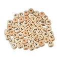 thumbnail image 2 of Cuentas de madera del alfabeto,Cuentas de madera del alfabeto de 10 mm Cuentas de madera artesanales,Cuentas de madera del alfabeto Inicial 26 letras DIY,Cuentas de madera en forma de cubo, 2 of 9