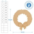 thumbnail image 4 of Wreath Cutout 22-inch, Pack of 1 Unfinished Christmas Wood Cutouts for Crafts, Door Hangers, and Party Décor, by Woodpeckers, 4 of 6